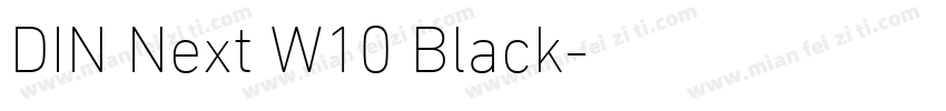 DIN Next W10 Black字体转换